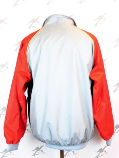 野球　オーダーグランドコート　オリジナル刺繍マーク入り　メガネデザイン　ハーフジップコート