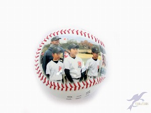 卒業卒団記念品　オリジナル記念品　写真入り記念ボール　野球　ソフトボール