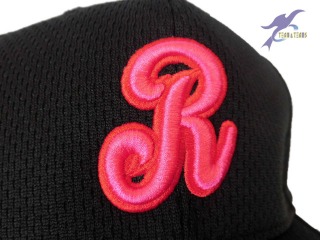 オリジナル野球キャップ　オーダー帽子　刺繍マーク　　リハビリFighters様 ピンク