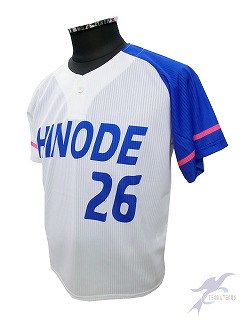 オリジナル昇華ベースボールシャツ 女子ソフトボールユニフォーム